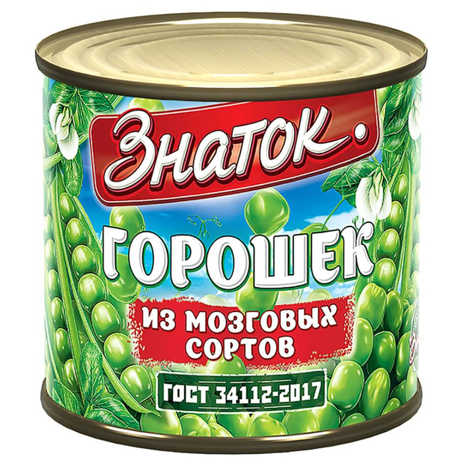 ГОРОШЕК зеленый 240 г/400 г/425 мл, ЗНАТОК, РОССИЯ