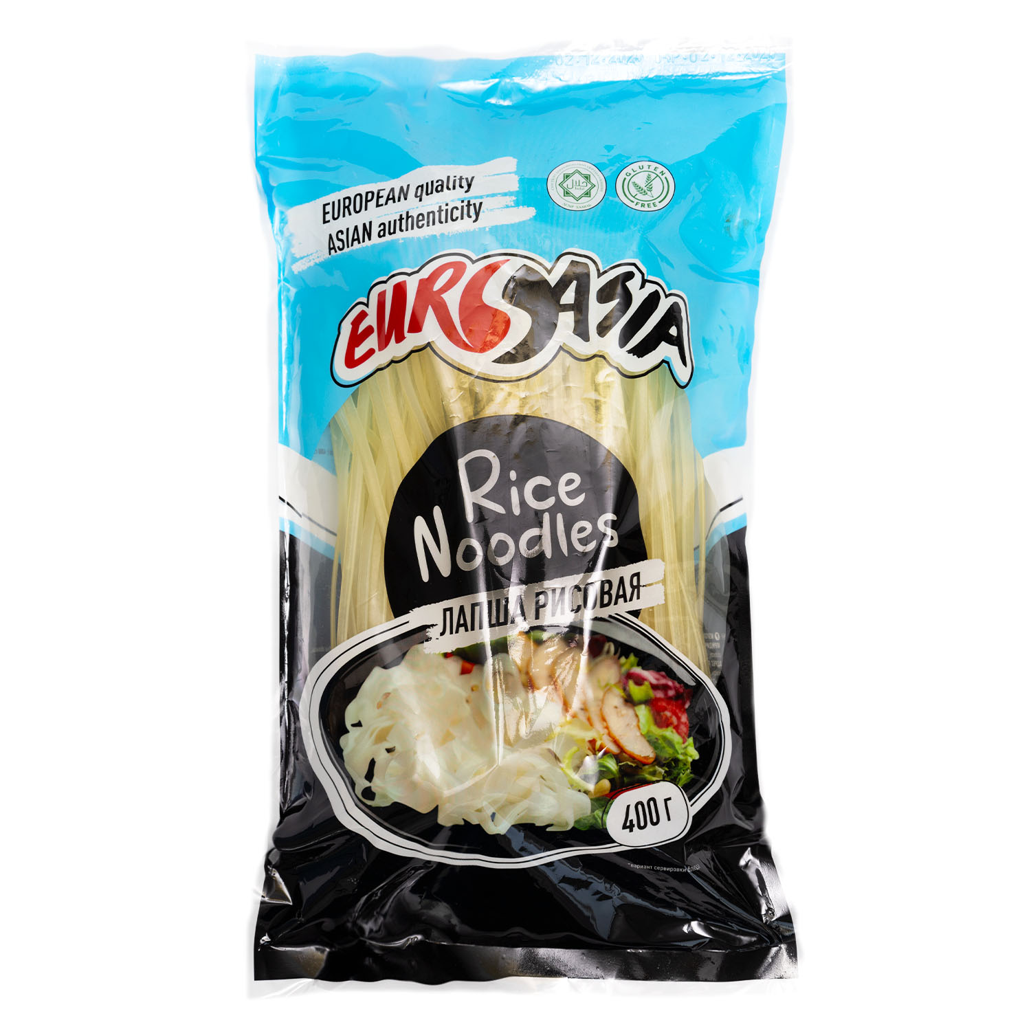 ЛАПША рисовая 400 г, EURASIA, РОССИЯ