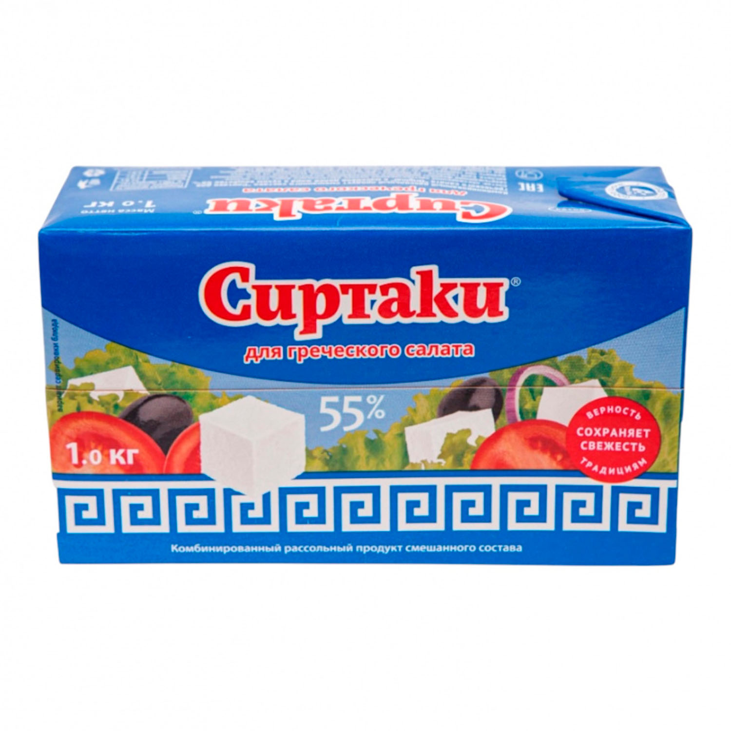 МОЛОКОСОДЕРЖАЩИЙ ПРОДУКТ для греческого салата Original 55% 1 кг, СИРТАКИ, ЕГИПЕТ